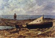 Giovanni Fattori On the Beach oil painting artist